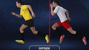 Imagem que ilustra como seria o impedimento na nova regra que está sendo testada | Reprodução