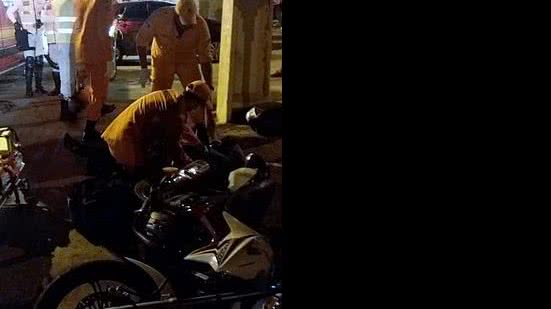 Motociclista foi socorrido ao HGE | Cortesia / Ronda no Bairro