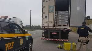 Policiais desconfiaram de erro em nota fiscal | PRF/Divulgação