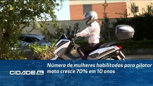 Número de mulheres habilitadas para pilotar moto cresce 70% em 10 anos