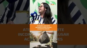 Saiba como descartar objetos cortantes e evitar acidentes com garis #FiqueAlerta