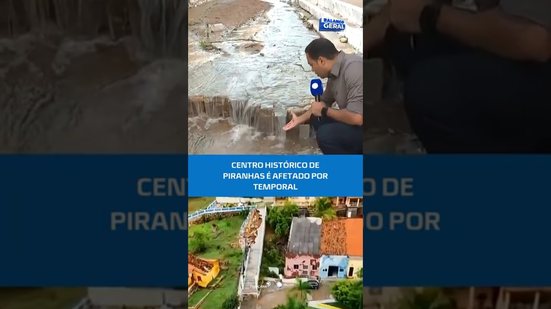 Patrimônio histórico sofre danos após chuva em Piranhas #BalançoGeralAL