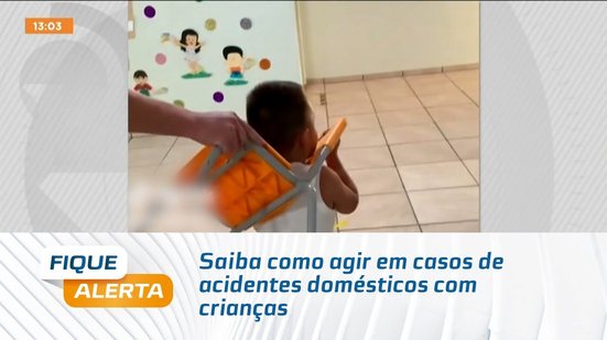 Saiba como agir em casos de acidentes domésticos com crianças