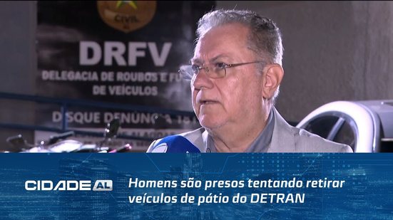 Homens são presos tentando retirar veículos de pátio do DETRAN com documentos falso