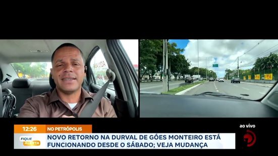Novo retorno da Durval de Góes Monteiro está funcionando desde o sábado; veja mudança