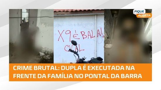 Adolescente de 17 e jovem de 24 anos são assassinados na frente da família no Pontal