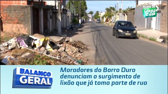Moradores do Barro Duro denunciam o surgimento de lixão que já toma parte de rua