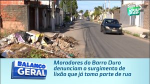 Moradores do Barro Duro denunciam o surgimento de lixão que já toma parte de rua