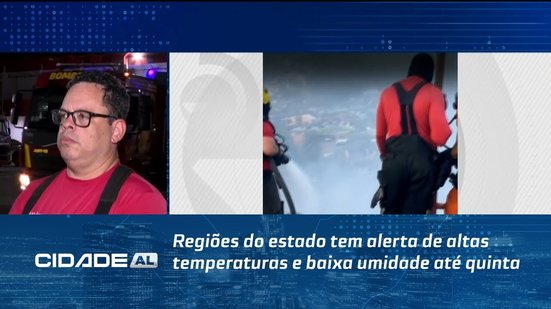 Regiões do estado tem alerta de altas temperaturas e baixa umidade até quinta