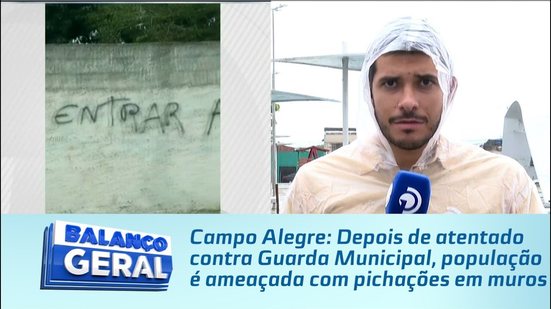 Depois de atentado contra Guarda Municipal, população é ameaçada com pichações em muros