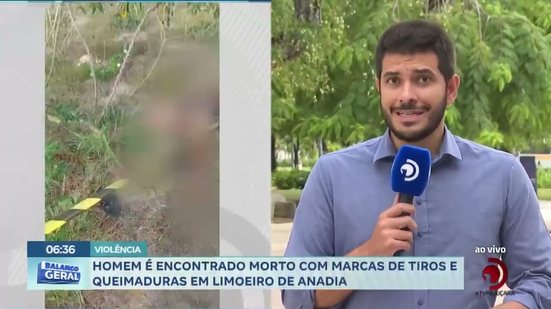 Homem é encontrado morto com marcas de tiros e queimaduras em Limoeiro de Anadia