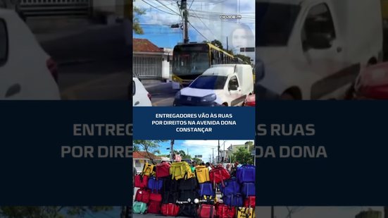 🛵Protesto de entregadores bloqueia parte da avenida e chama atenção #CidadeAL