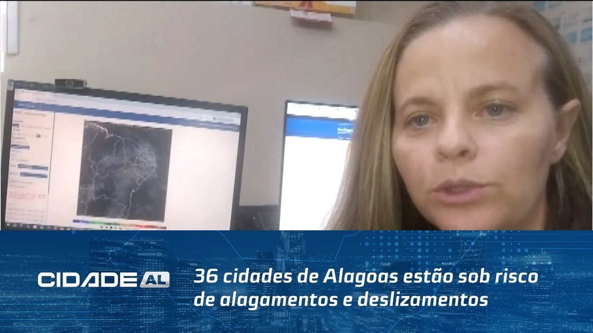 36 cidades de Alagoas estão sob risco de alagamentos e deslizamentos, aponta INMET