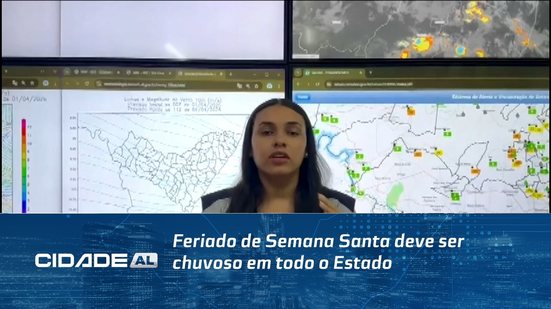 Feriado de Semana Santa deve ser chuvoso em todo o Estado
