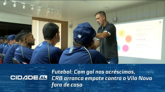 Futebol: Com gol nos acréscimos, CRB arranca empate contra o Vila Nova fora de casa