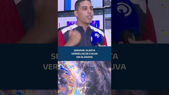 Semarh emite alerta vermelho de chuvas em AL, confira! #CidadeAL