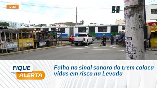 Falha no sinal sonoro do trem coloca vidas em risco na Levada