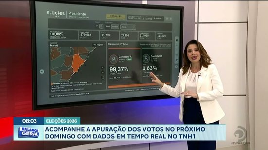 Acompanhe a apuração dos votos no próximo domingo com dados em tempo real no TNH1