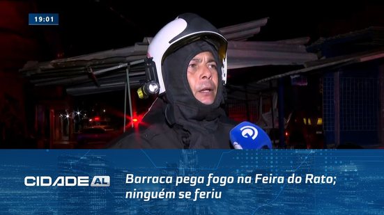 Barraca pega fogo na Feira do Rato; ninguém se feriu