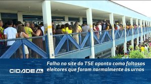 Falha no site do TSE aponta como faltosos eleitores que foram normalmente às urnas