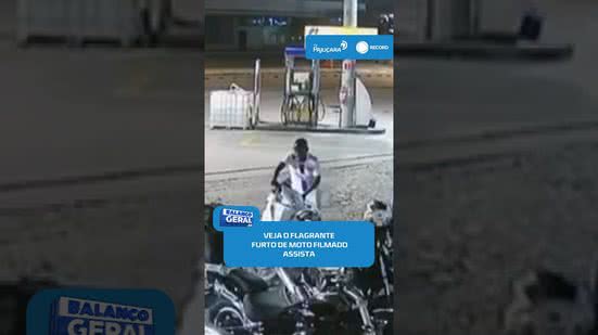 🚨Câmeras flagram furto de motocicleta na Serraria #BalançoGeralAL