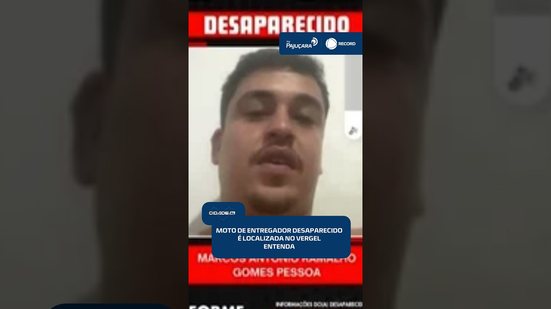 🚨 Entregador desaparece em Maceió e motocicleta é encontrada no Vergel | #CidadeAL