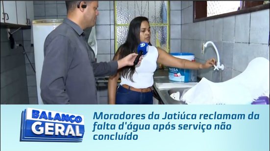 Moradores da Jatiúca reclamam da falta d'água após serviço não concluído