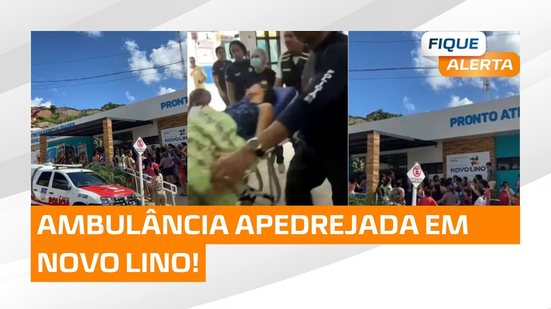 Ambulância que transportava mãe de bebê é apedrejada; ninguém ferido