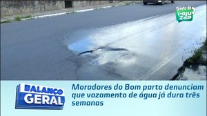 Moradores do Bom parto denunciam que vazamento de água já dura três semanas