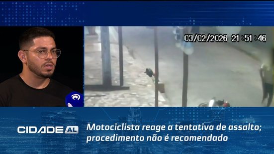 Motociclista reage a tentativa de assalto; procedimento não é recomendado