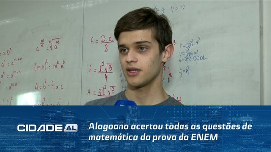Alagoano acertou todas as questões de matemática da prova do ENEM
