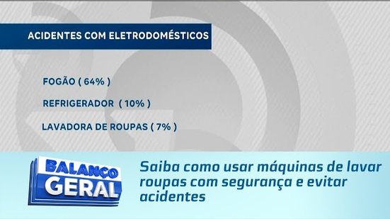 Saiba como usar máquinas de lavar roupas com segurança e evitar acidentes
