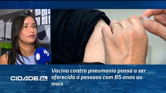 Vacina contra pneumonia passa a ser oferecida a pessoas com 85 anos ou mais