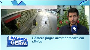 Câmera flagra arrombamento em clínica