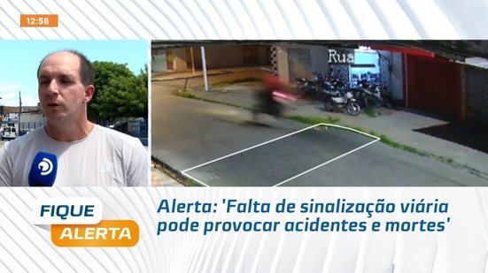 Alerta: 'Falta de sinalização viária pode provocar acidentes e mortes'
