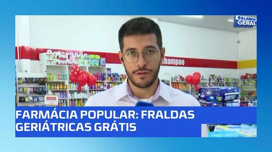Fraldas geriátricas passam a ser distribuídas, gratuitamente, em Farmácias credenciadas