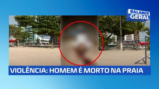 Homem é morto na areia da praia de Pajuçara