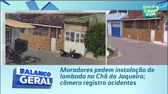 Moradores pedem instalação de lombada na Chã da Jaqueira; câmera registra acidentes