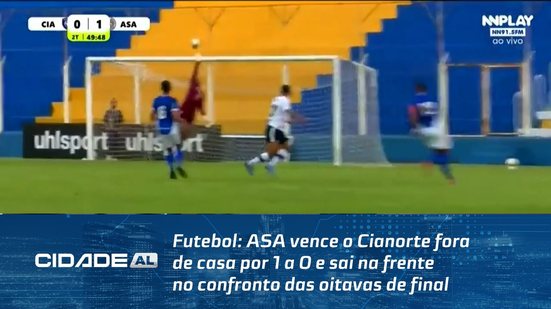 ASA vence o Cianorte fora de casa por 1 a 0 e sai na frente no confronto das oitavas de final