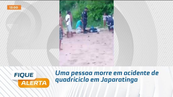 Uma pessoa morre em acidente de quadriciclo em Japaratinga