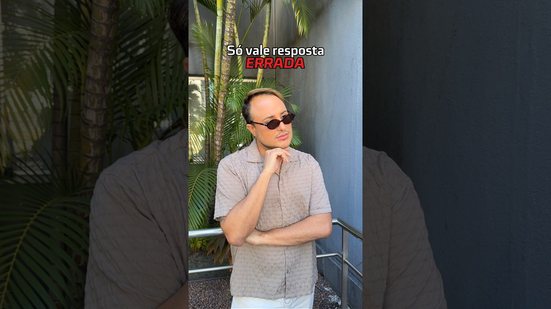 Só vale resposta errada, como será que se saíram? confira