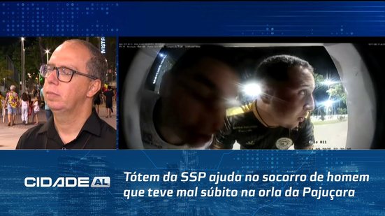 Totem da SSP ajuda no socorro de homem que teve mal súbito na orla da Pajuçara