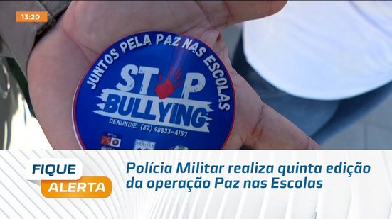 Polícia Militar realiza quinta edição da operação Paz nas Escolas