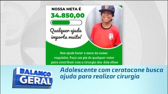 Adolescente com ceratocone busca ajuda para realizar cirurgia