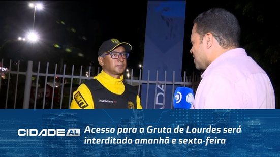 Mudança no Trânsito: Acesso para a Gruta de Lourdes será interditado amanhã e sexta-feira