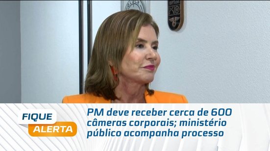 PM deve receber cerca de 600 câmeras corporais; ministério público acompanha processo