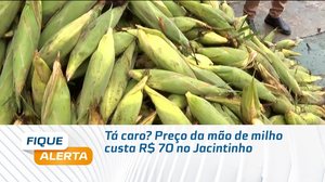 Tá caro? Preço da mão de milho custa R$ 70 no Jacintinho