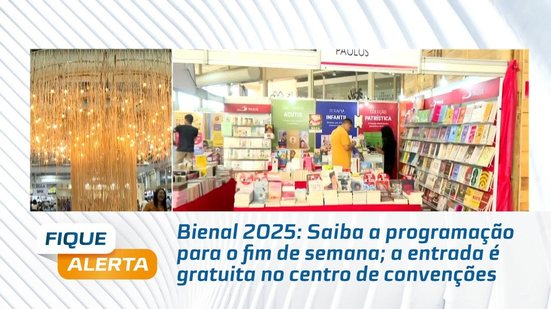 Bienal 2025: Saiba a programação para o fim de semana; a entrada é gratuita no centro de convenções