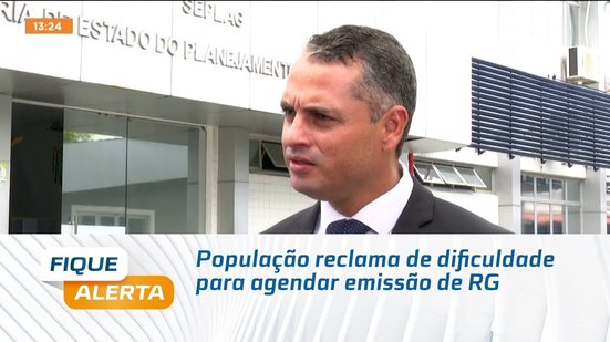 População reclama de dificuldade para agendar emissão de RG
