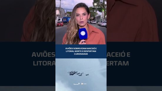 ✈️ESQUADRILHA DA FUMAÇA: aeronaves são vistas no céu de Maceió e litoral norte #CidadeAL